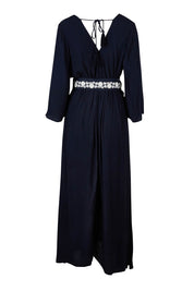 Product shot of the One Fine Day Cross Back Maxi in colour Darknavy (Blue), from the back