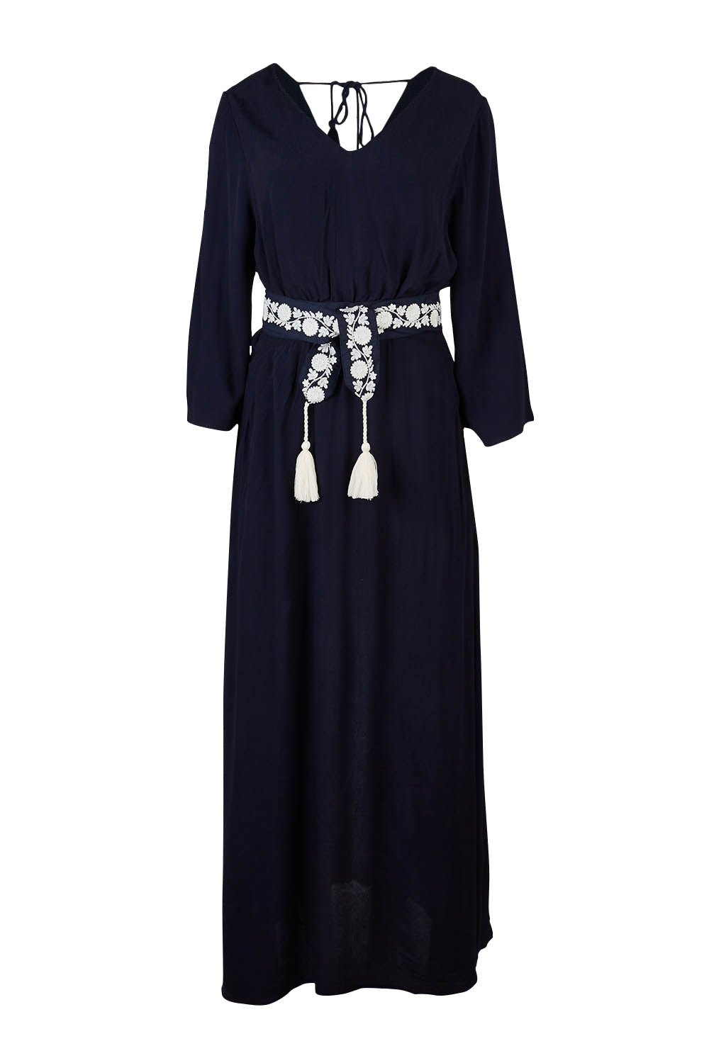 Product shot of the One Fine Day Cross Back Maxi in colour Darknavy (Blue), from the front