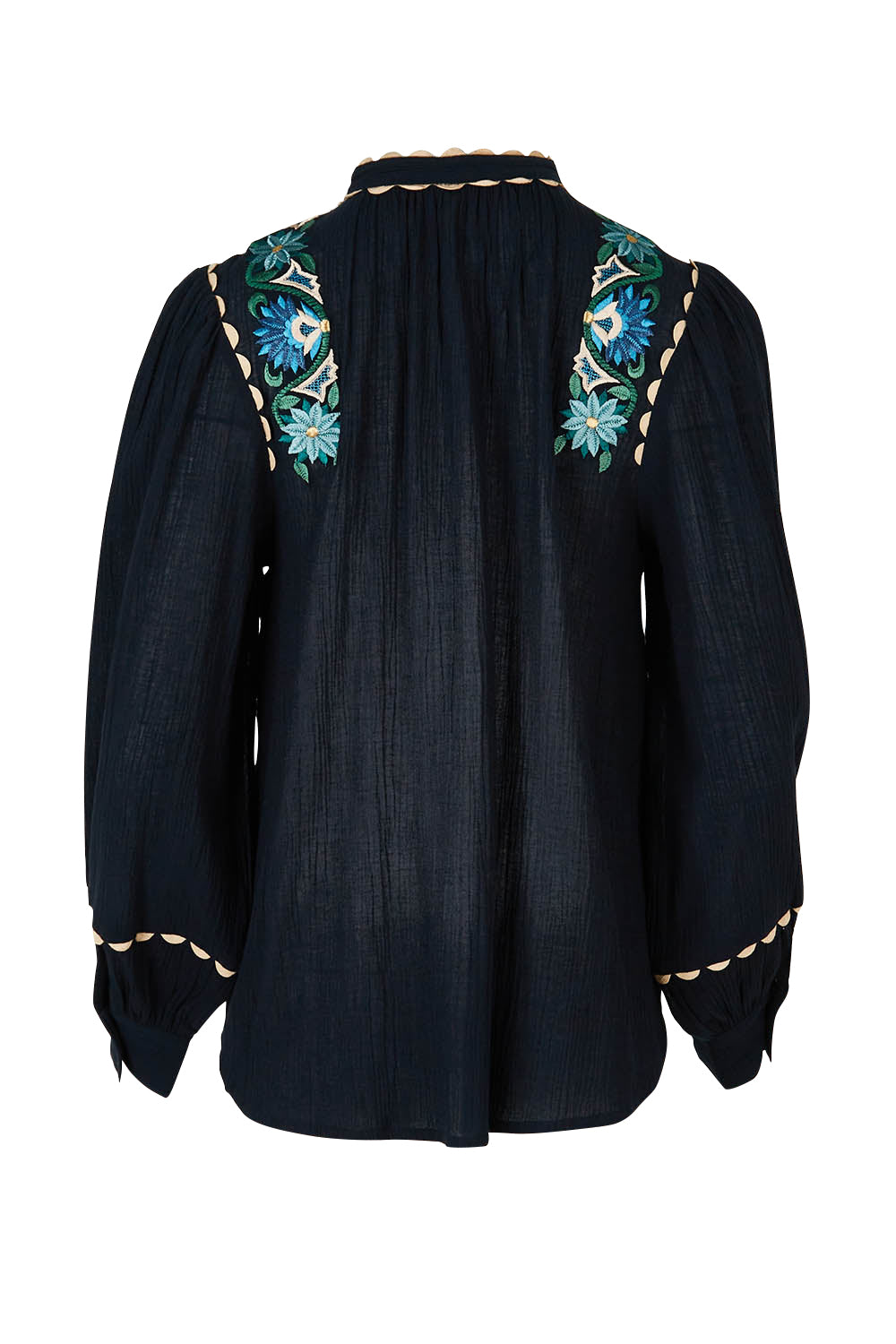 Product shot of the Say You Love Me Blouse in colour Black (Black), from the back