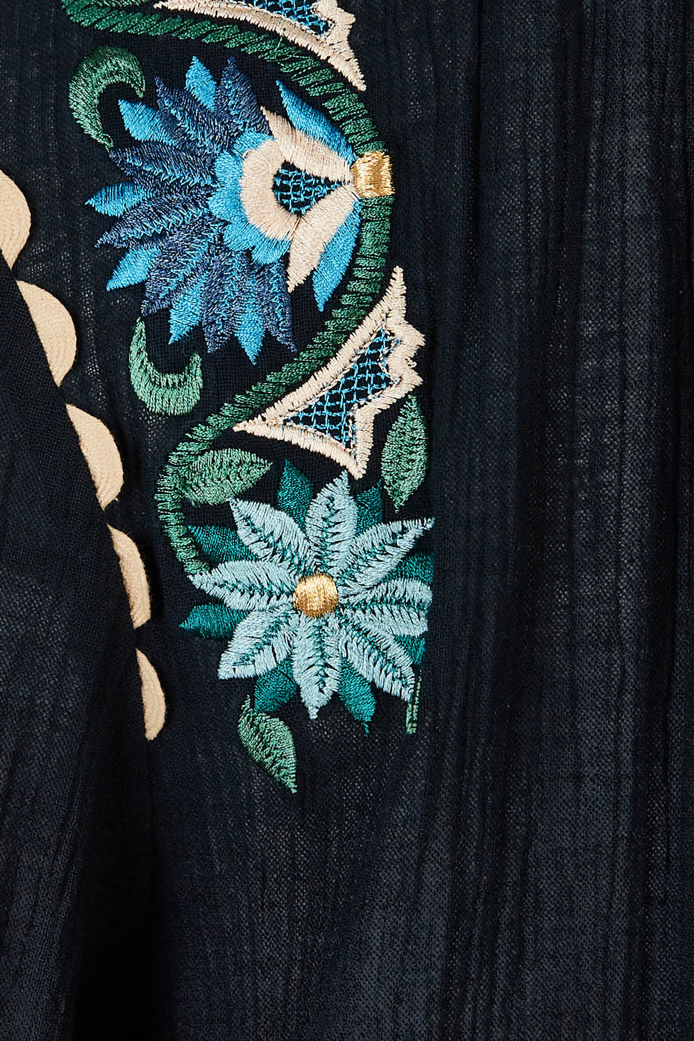 Product shot of the Say You Love Me Blouse in colour Black (Black), detail