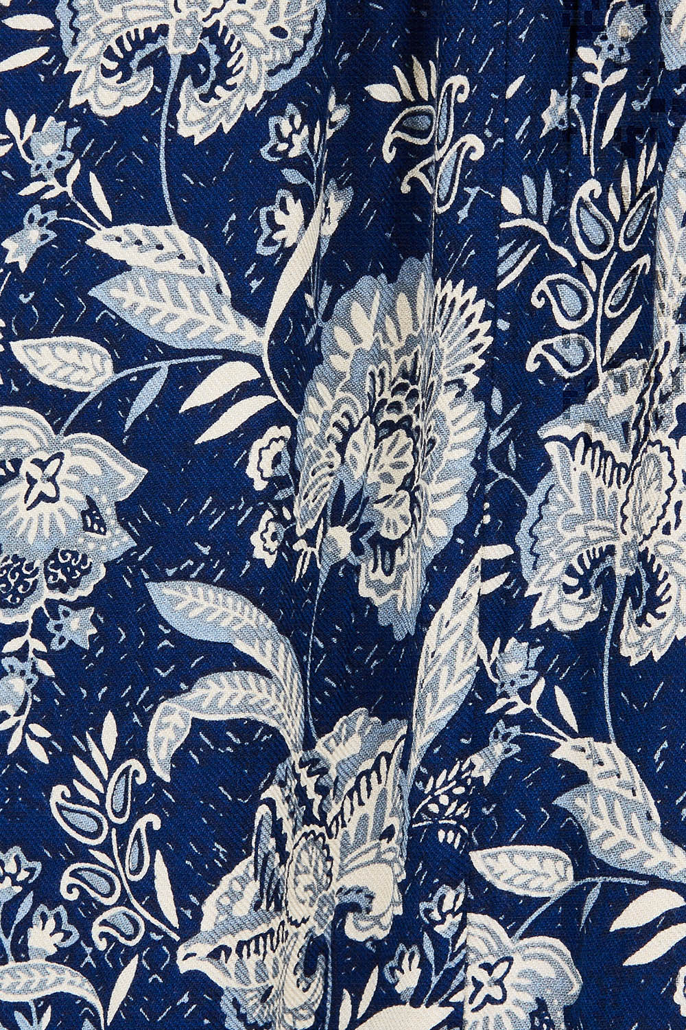 Product shot of the Swept Away By You Duster Blouse in colour Bluefleur (Blue), detail