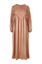 Product shot of the Through The Fields Dress in colour Dust, from the front