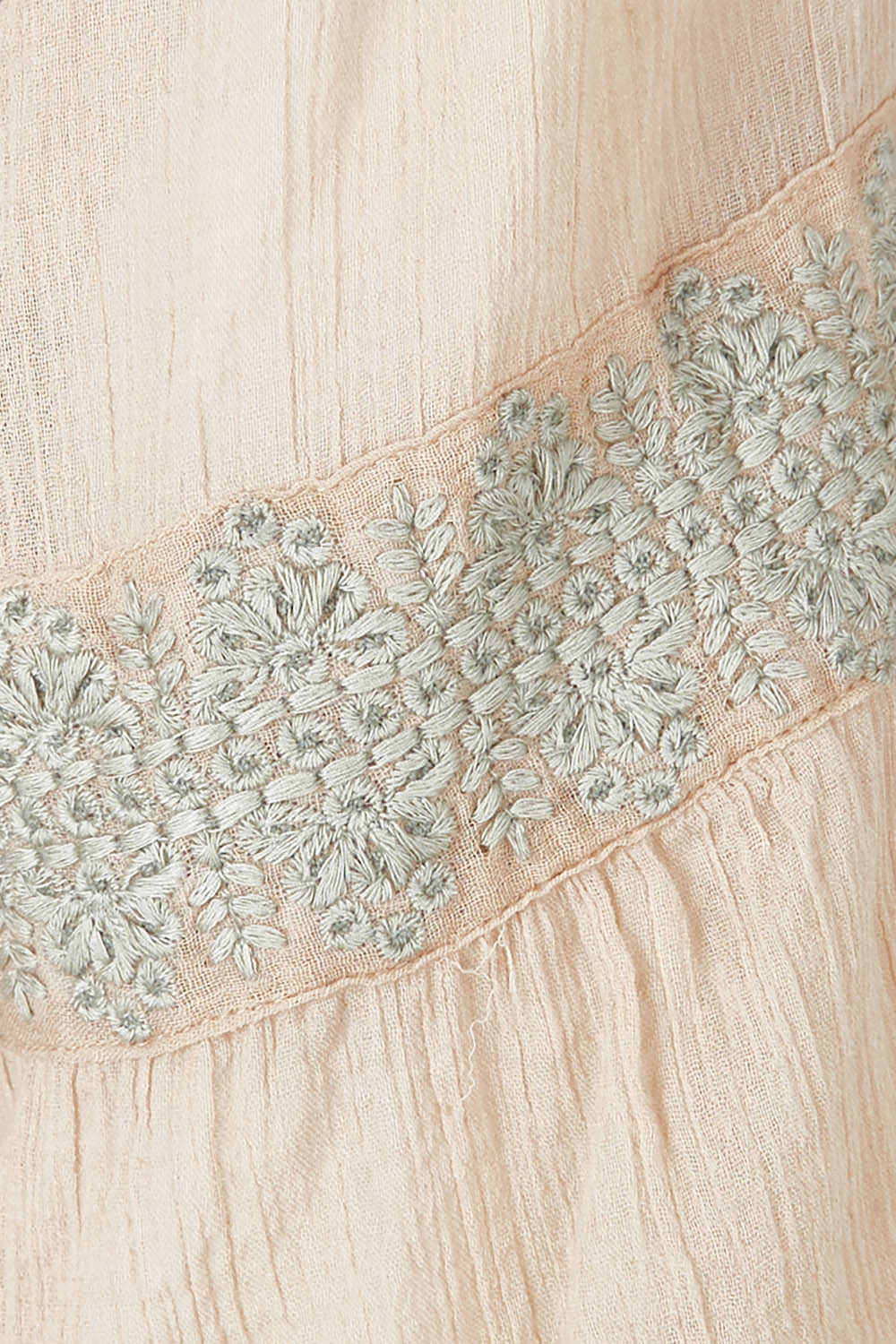 Product shot of the Perfect As You Are Maxi Dress in colour Sand, detail