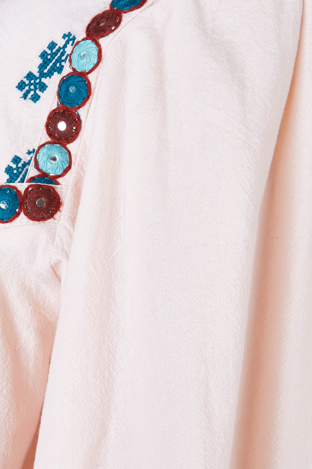 Product shot of the Joyous Feeling Jacket in colour Palepink (Pink), detail
