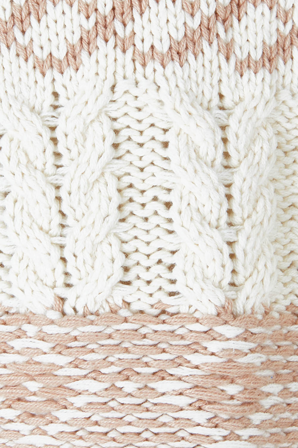 Product shot of the Fair Isle Of Mine Jumper in colour Natural, detail