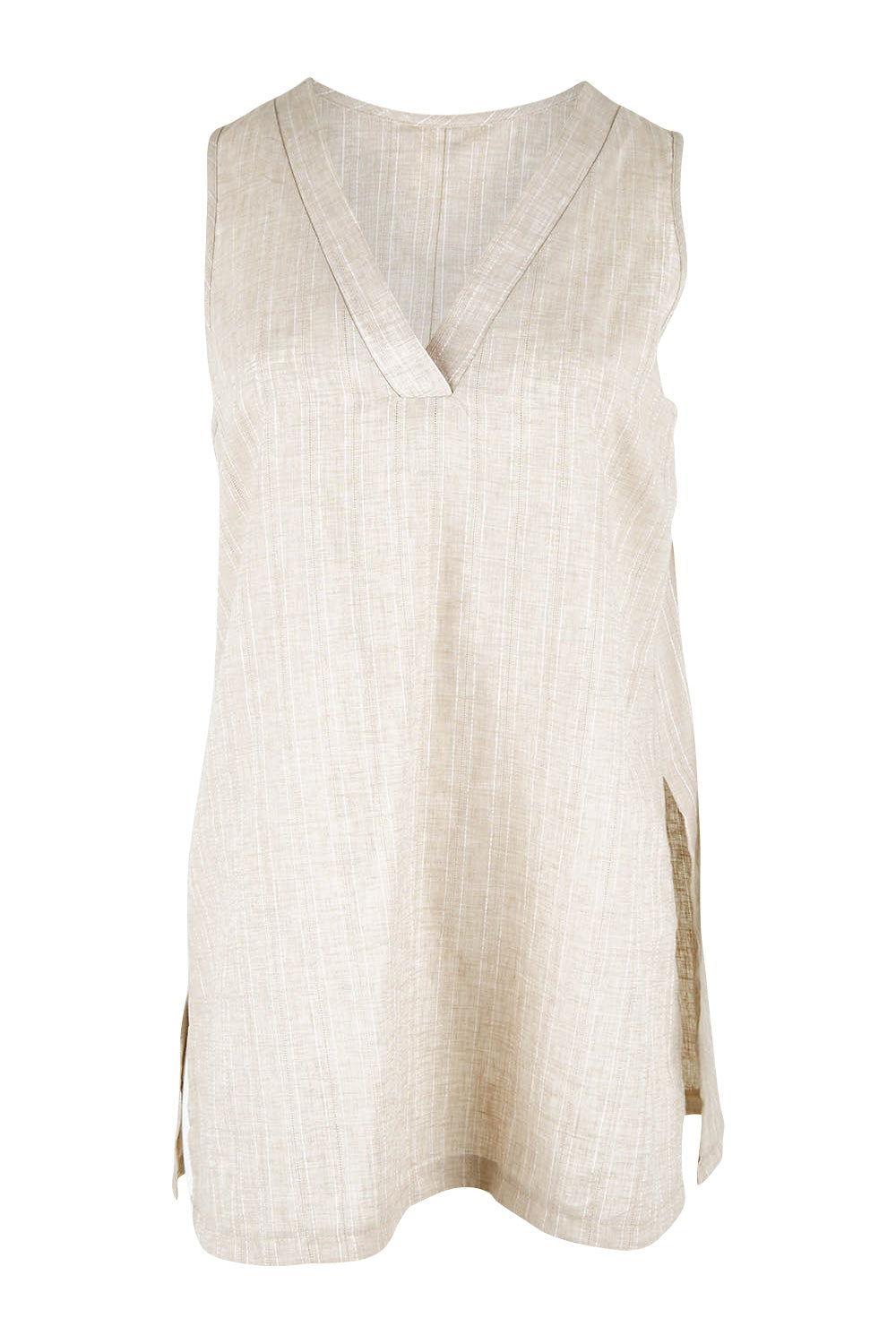 Preloved Summer Daze Tank - Taupewhite