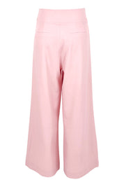 Product shot of the High Flying Wide Leg Pants in colour Palepink (Pink), from the back
