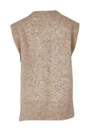 Product shot of the Lovely Day Vest in colour Natural, from the back