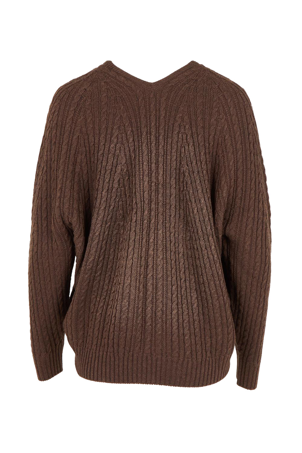 Ready And Cable Seamless Jumper – Chocolate