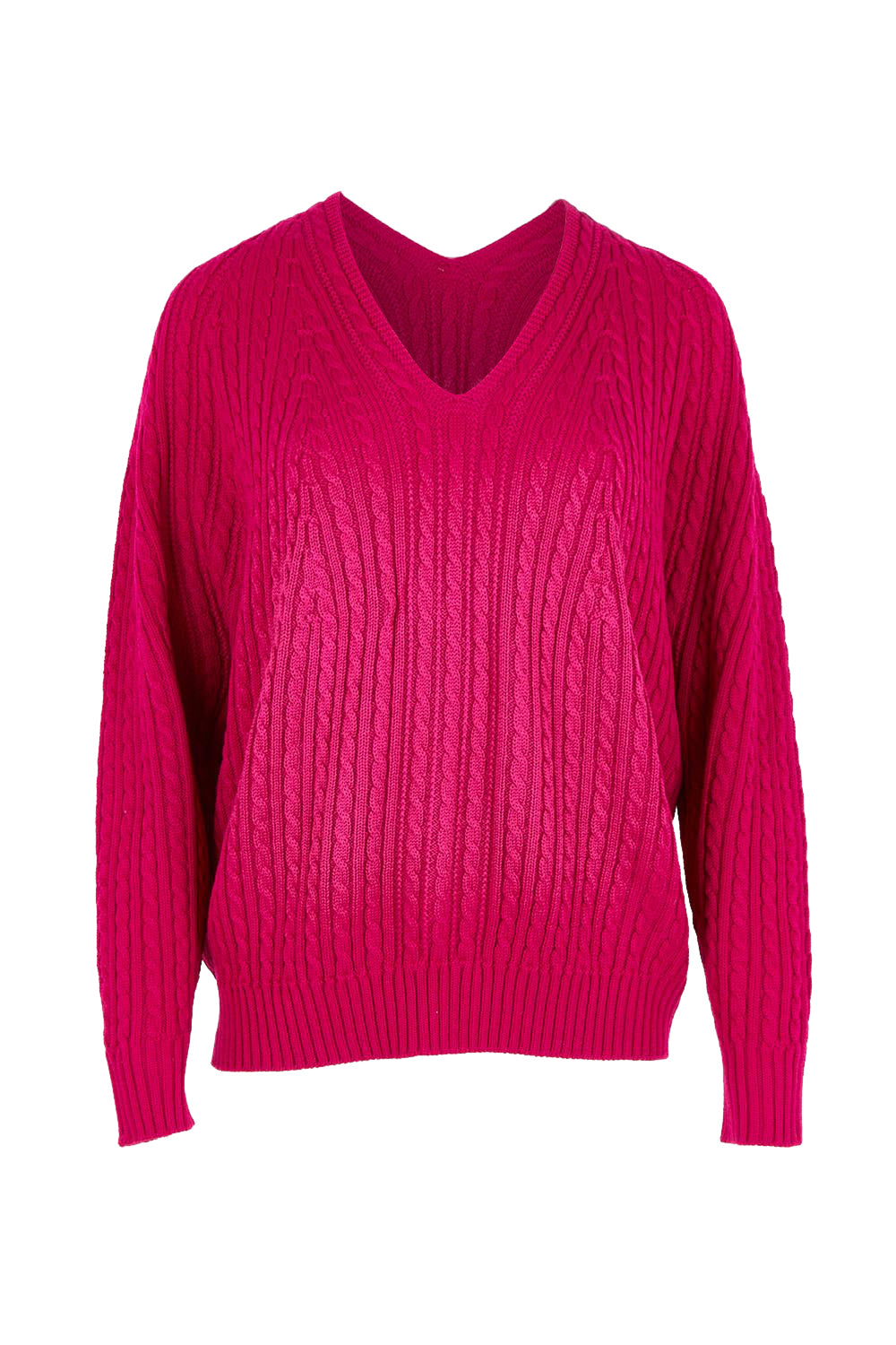 Ready And Cable Seamless Jumper – Wildberry