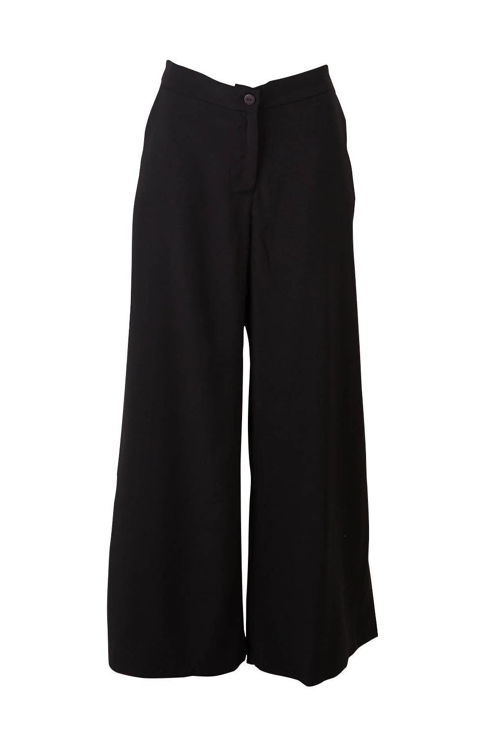 Preloved Striding Out Wide Leg Pants - Black