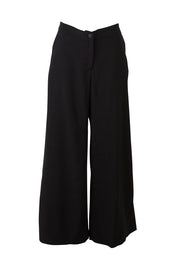Preloved Striding Out Wide Leg Pants - Black