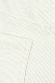 Product shot of the Forever Cool Cord Jeans in colour Milk (White), detail