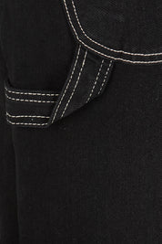 Product shot of the Carry Me With You Cargo Jeans in colour Black (Black), detail