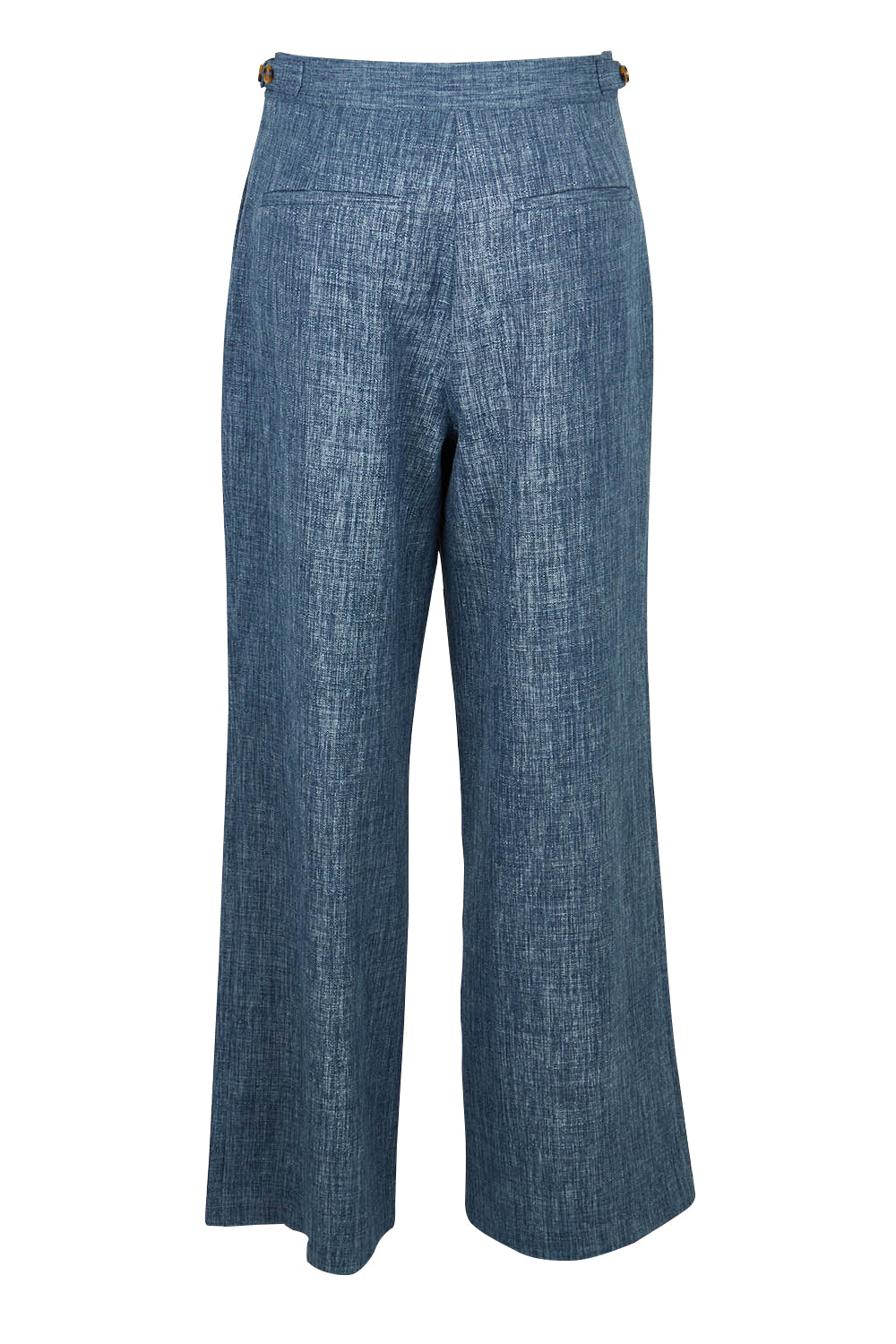 Product shot of the Blazing Trails Pants in colour Duskblue (Blue), from the back