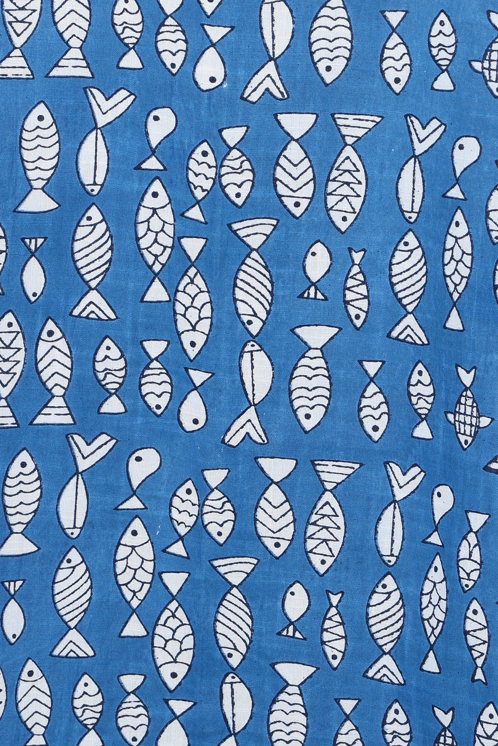 Product shot of the By The Water Skirt in colour Bluefish (Blue), detail