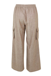 Product shot of the Living Life Cargo Pants in colour Bark, from the back