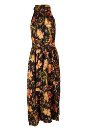 Product shot of the Dream Daze Cotton Maxi Dress in colour Blackpink (Black), from the front