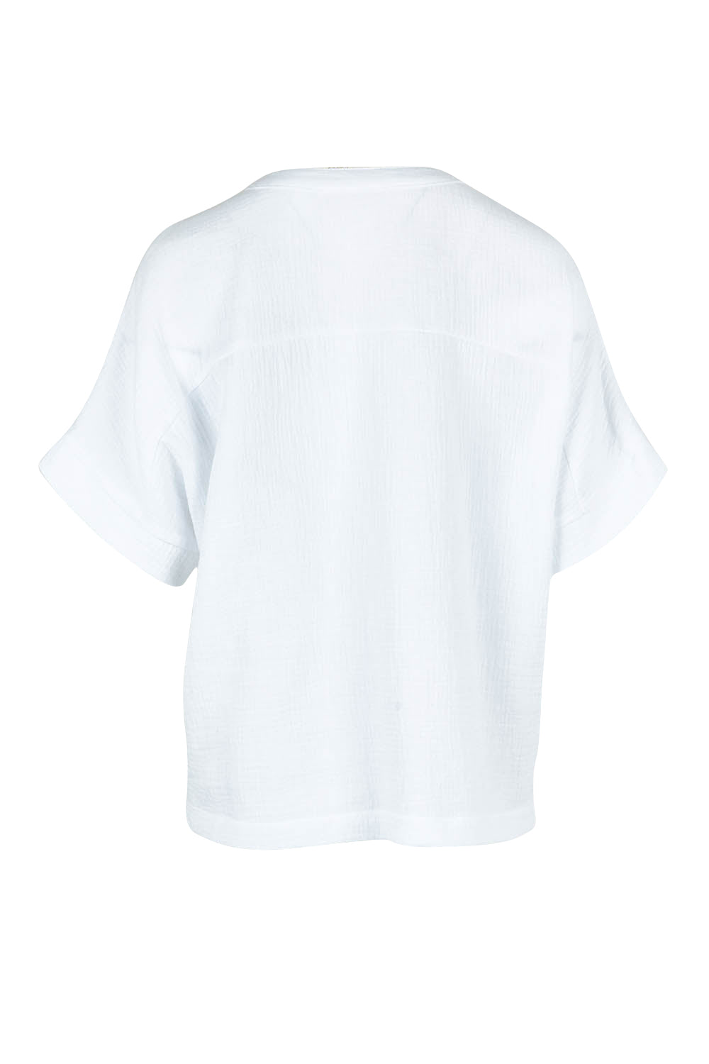 Product shot of the Grandpa And Me Cotton Top in colour White (White), from the back