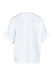 Product shot of the Grandpa And Me Cotton Top in colour White (White), from the back
