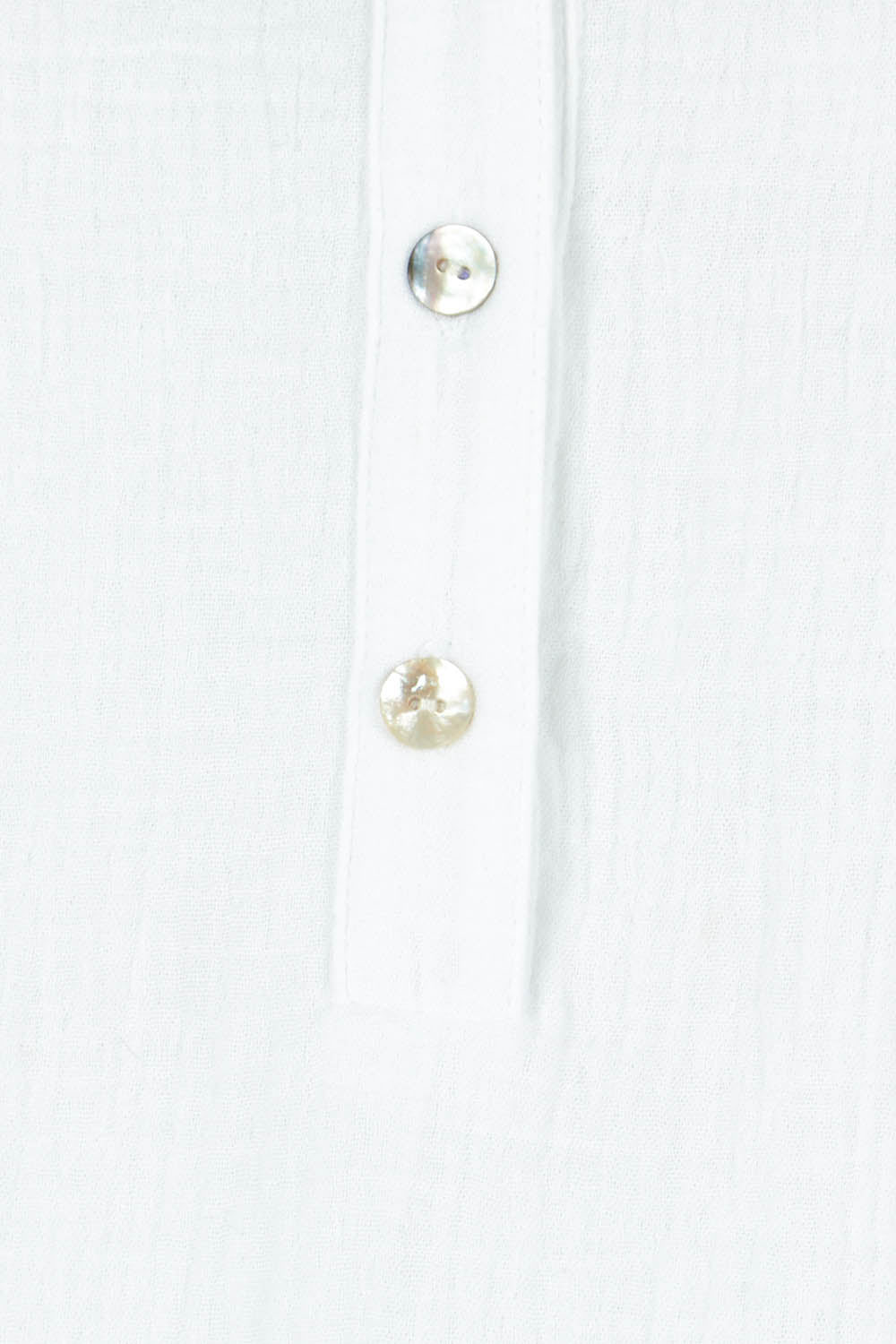 Product shot of the Grandpa And Me Cotton Top in colour White (White), detail