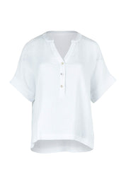 Product shot of the Grandpa And Me Cotton Top in colour White (White), from the front