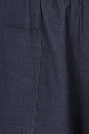 Product shot of the You Had Me At First Glance Pants in colour Indigo (Blue), detail