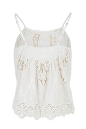 Product shot of the Sweet Feels Cotton Cami in colour Milk, from the back