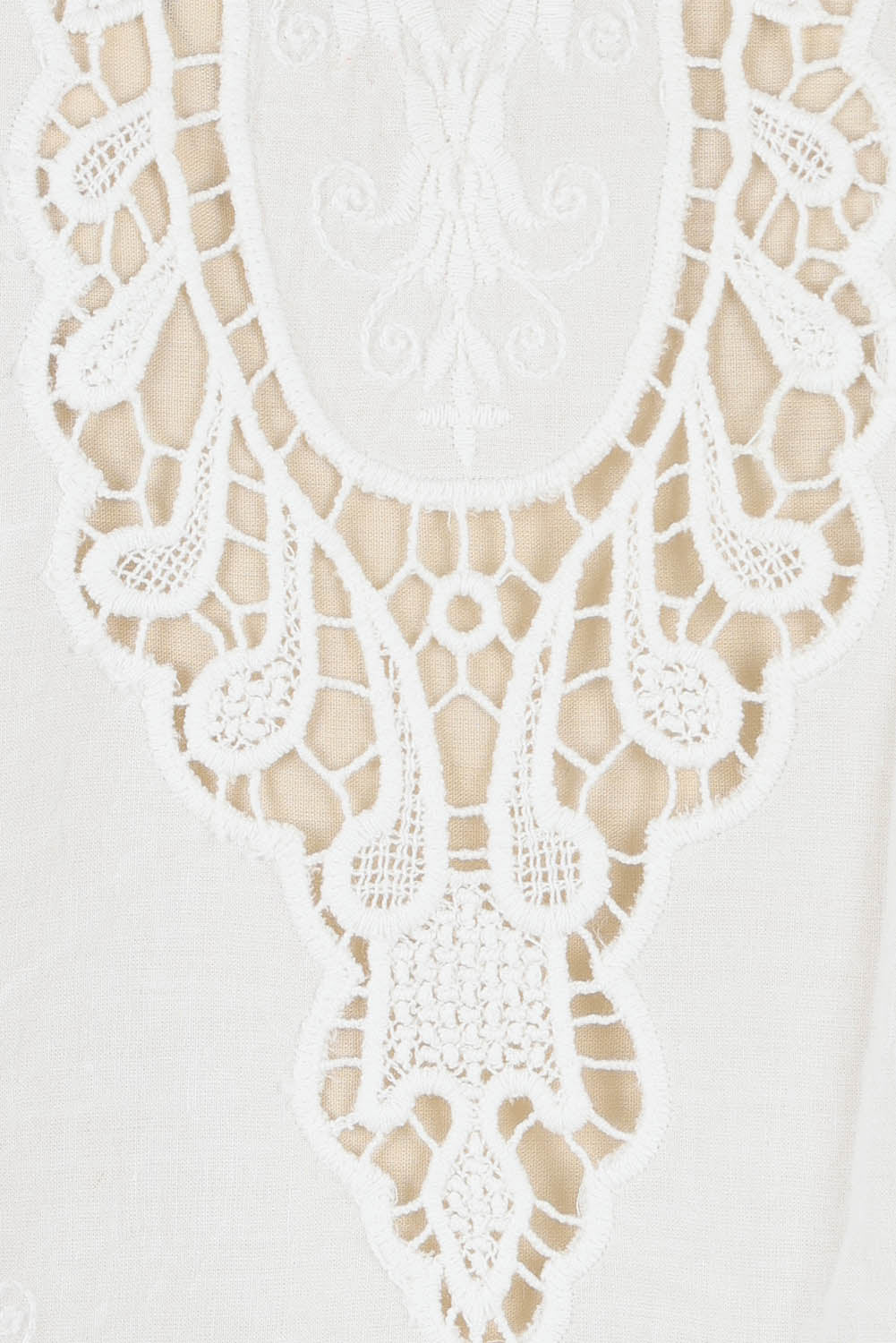 Product shot of the Sweet Feels Cotton Cami in colour Milk, detail