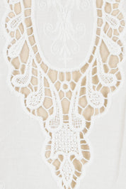 Product shot of the Sweet Feels Cotton Cami in colour Milk, detail