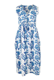 Product shot of the Always A Pleasure Dress in colour Bluefleur (Blue), from the front