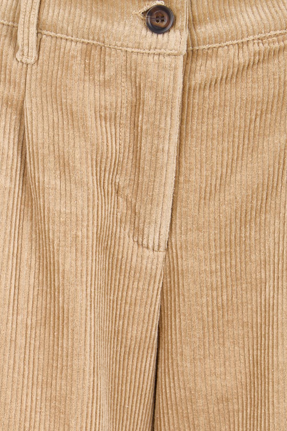 Product shot of the Need You In My Life Cotton Cord Pants – Sand in colour Sand, showing detail