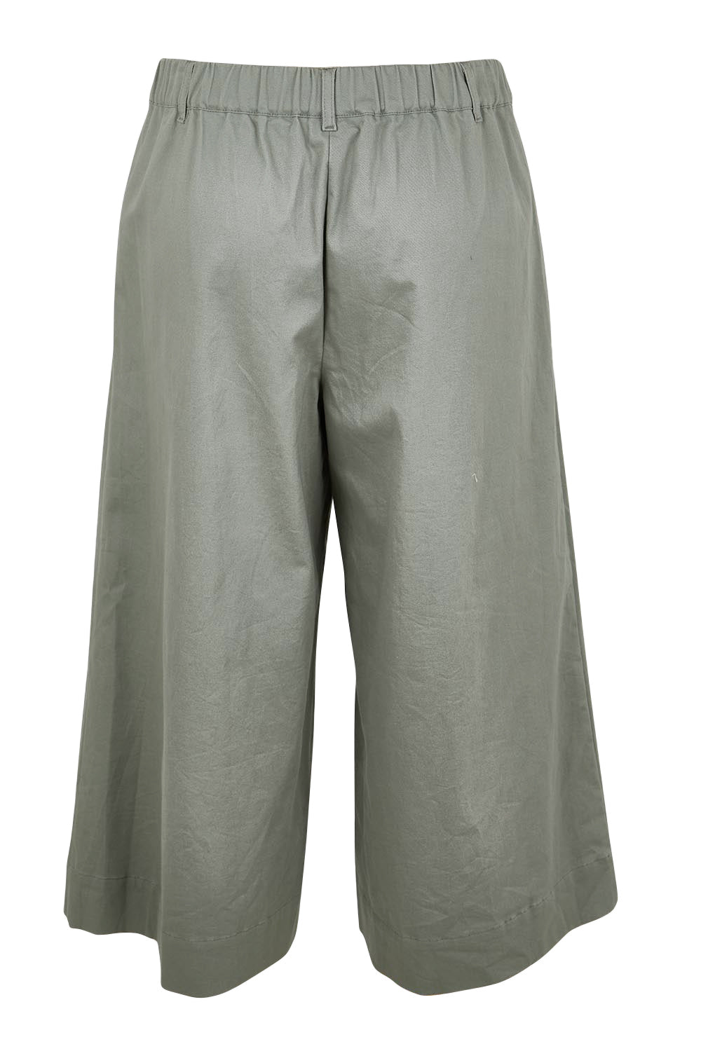 Product shot of the Need You In My Life Cropped Pants - Sage in colour Sage, from the back