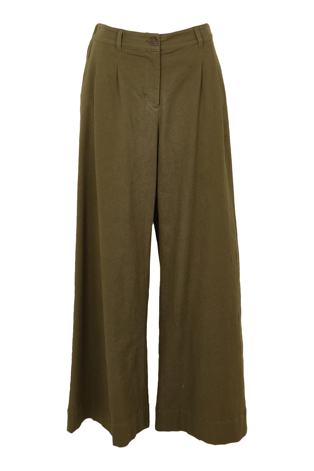 Product shot of the Need You In My Life Pants in colour Moss (Green), from the front