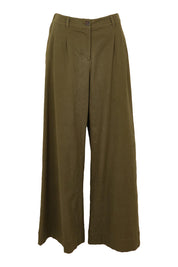 Product shot of the Need You In My Life Pants in colour Moss (Green), from the front