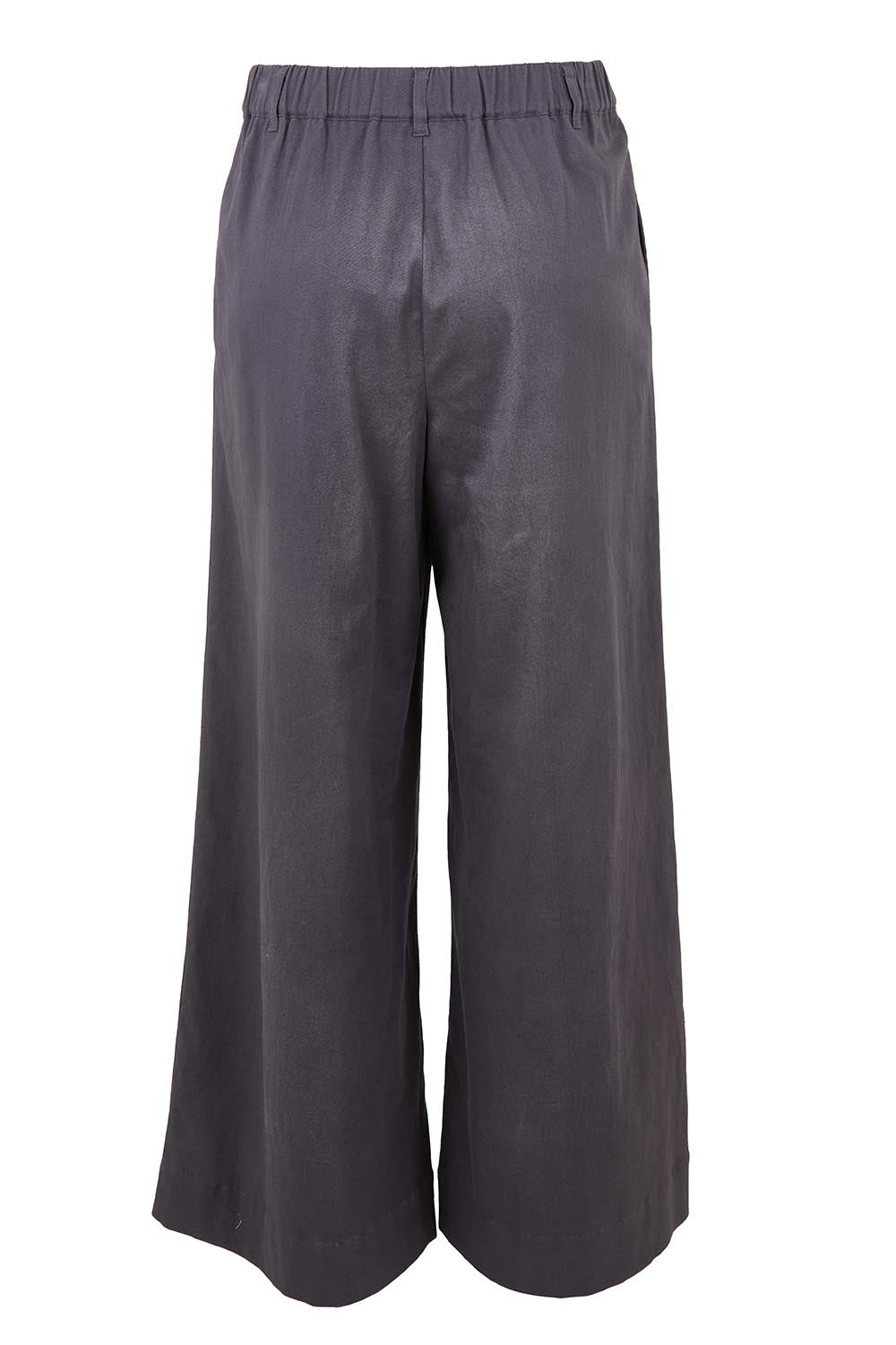 Product shot of the Need You In My Life Pants in colour Steel (Grey), from the back