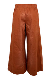 Product shot of the Need You In My Life Pants – Tan in colour Tan, from the back