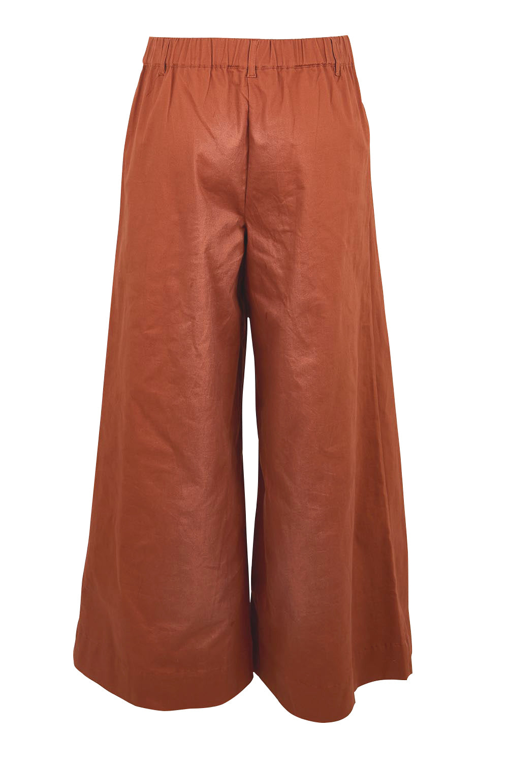 Product shot of the Need You In My Life Cotton Pants – Tan in colour Tan, from the back