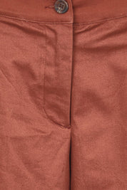Product shot of the Need You In My Life Cotton Pants – Tan in colour Tan, showing detail