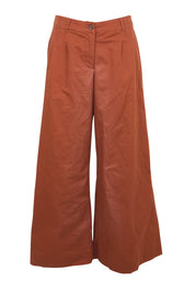 Product shot of the Need You In My Life Cotton Pants – Tan in colour Tan, from the front
