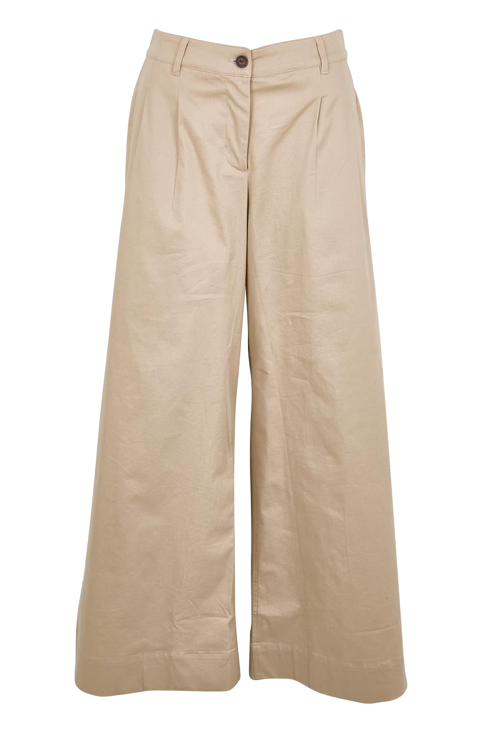 Product shot of the Need You In My Life Pants - Wheat in colour Wheat, from the front