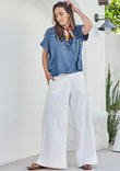 Need You In My Life Cotton Pants - White