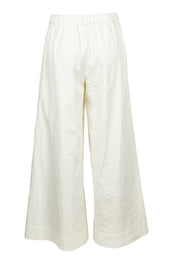 Product shot of the Need You In My Life Pants in colour White (White), from the back