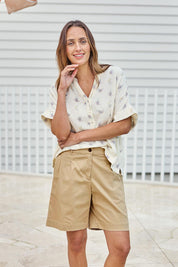 Need You In My Life Shorts - Sand