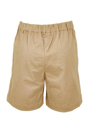 Product shot of the Need You In My Life Shorts in colour Sand, from the back