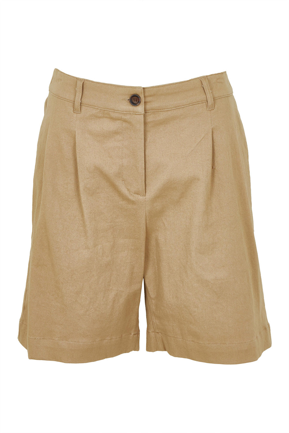 Product shot of the Need You In My Life Shorts in colour Sand, from the front