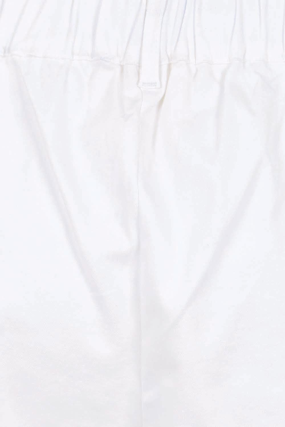 Product shot of the Need You In My Life Shorts - White in colour White, showing detail