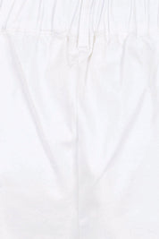 Product shot of the Need You In My Life Shorts - White in colour White, showing detail