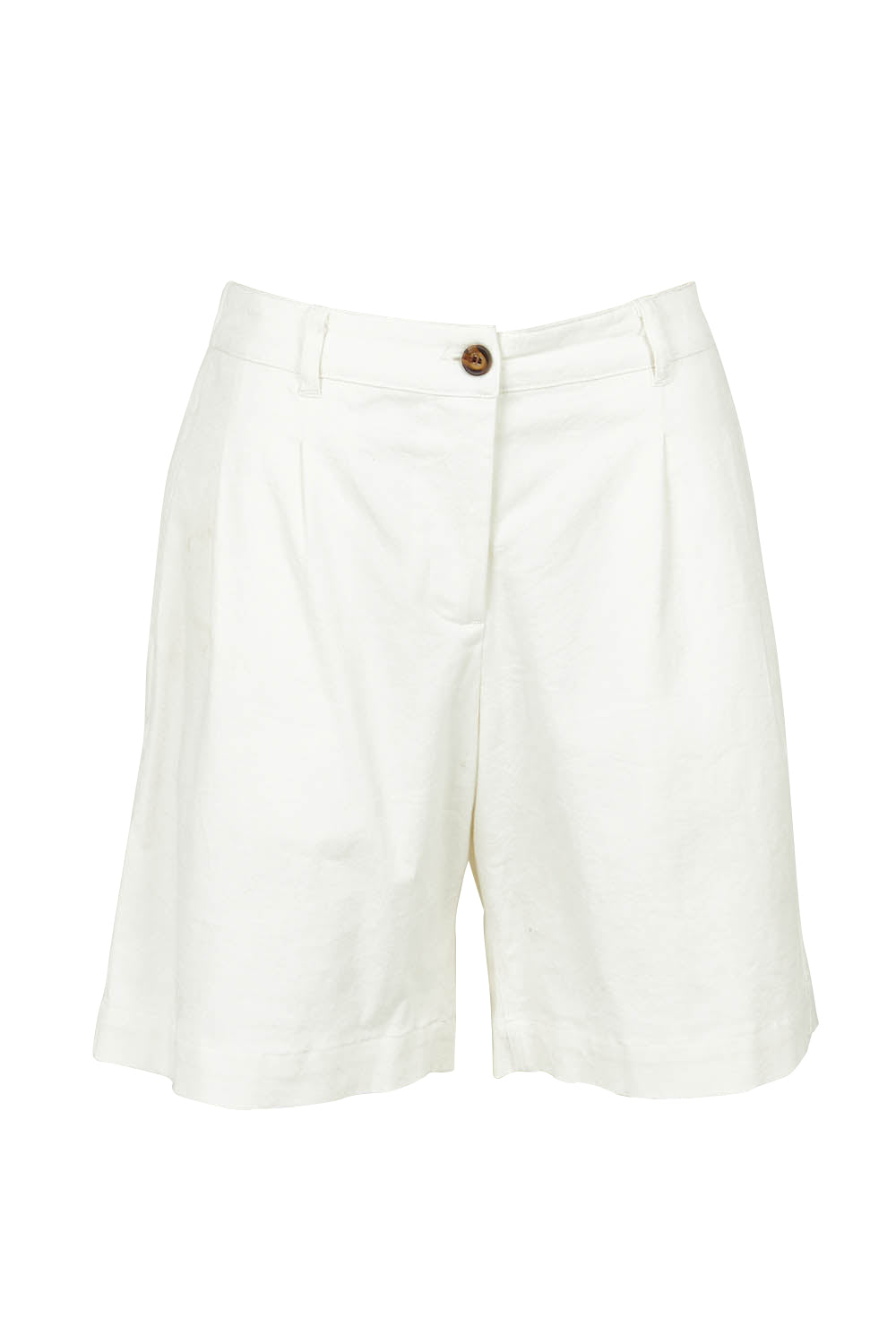Product shot of the Need You In My Life Shorts in colour White (White), from the front