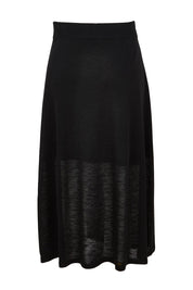 Product shot of the Go To Knit Skirt in colour Black (Black), from the back